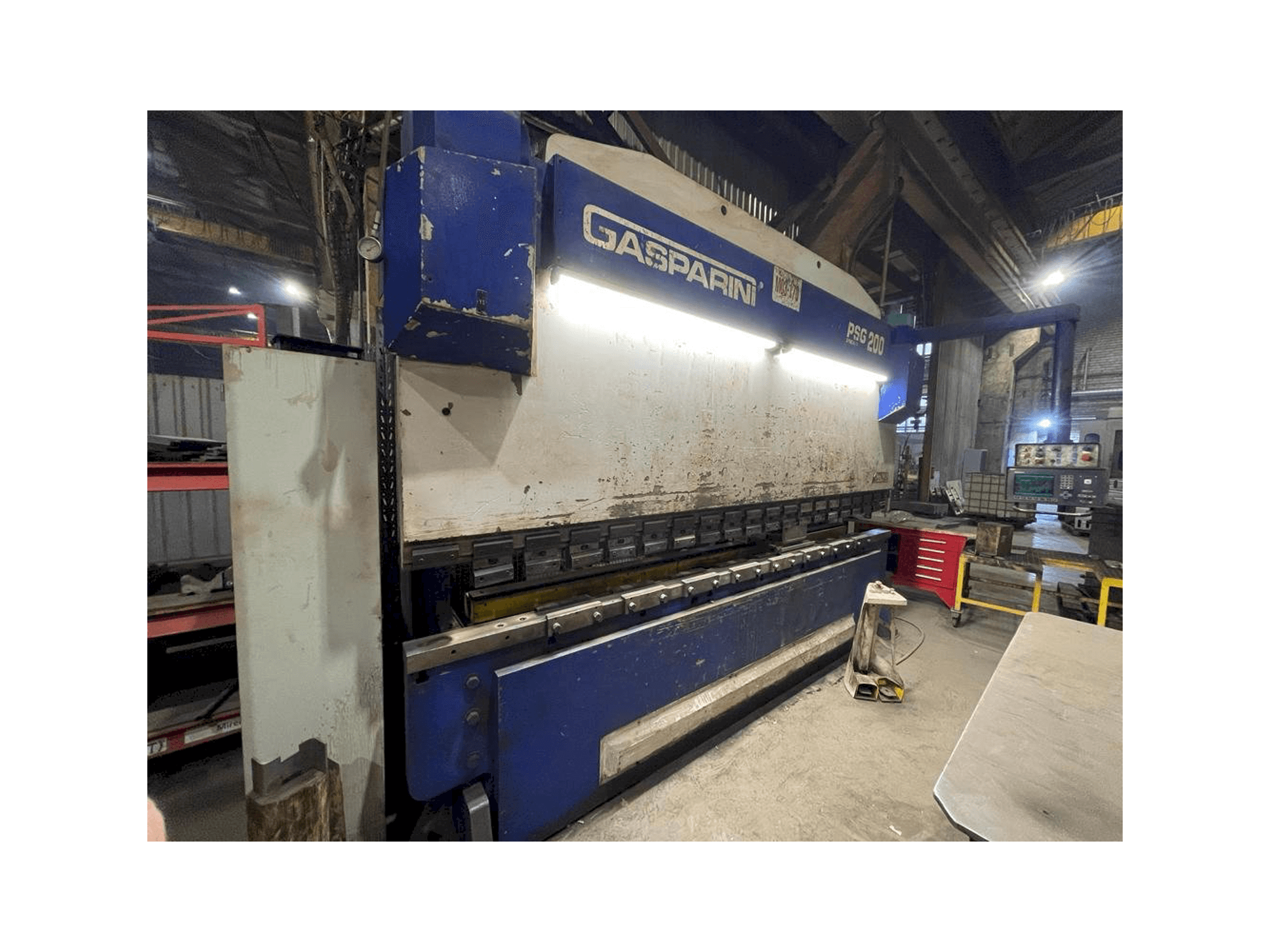 Vista frontal de la máquina GASPARINI PSG 200/4000