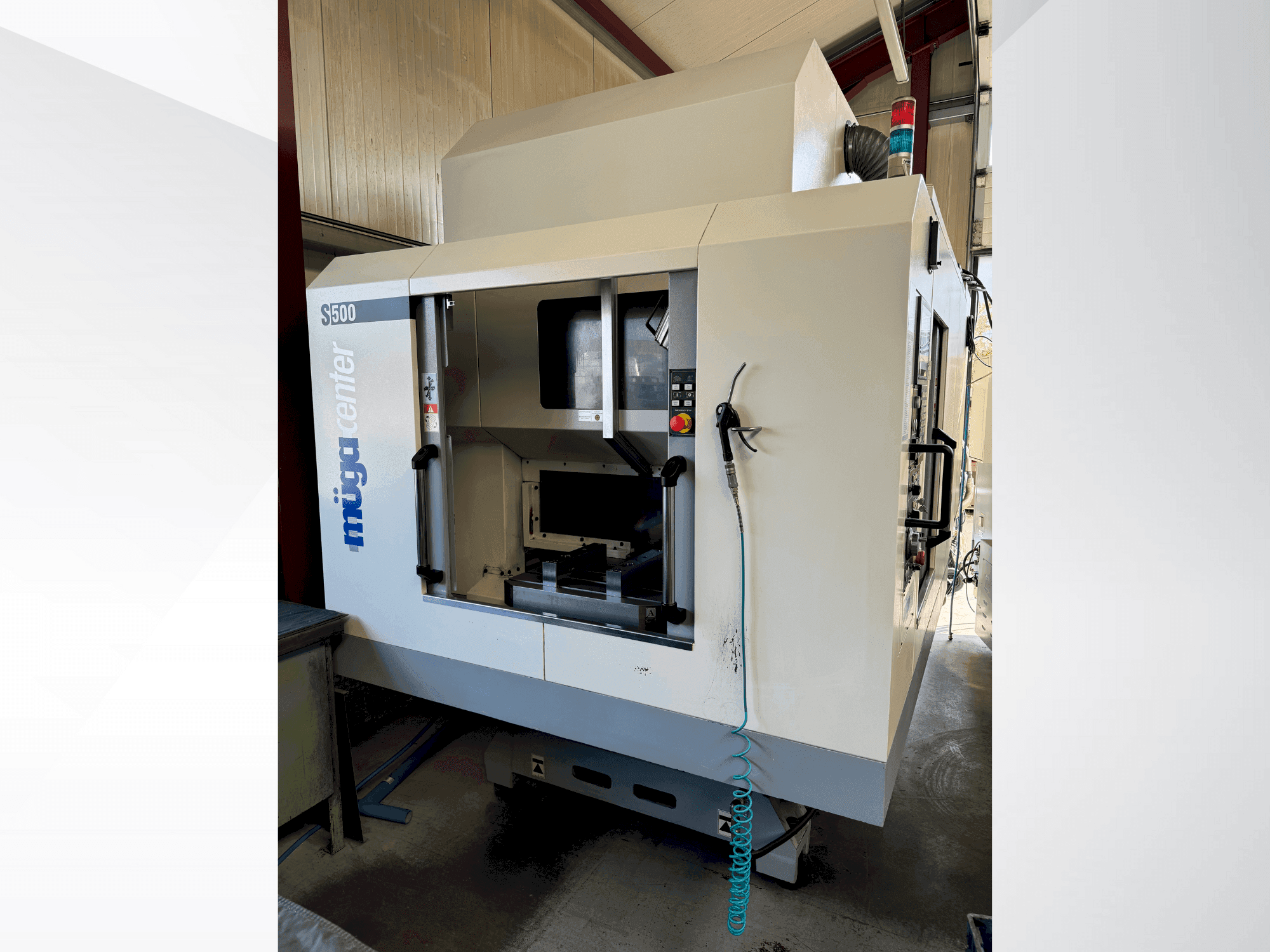 Front view of Muga S500 machine