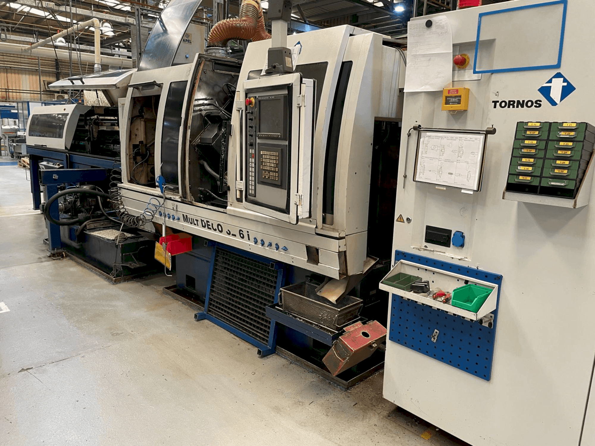 Front view of TORNOS MultiDeco 32/6i machine